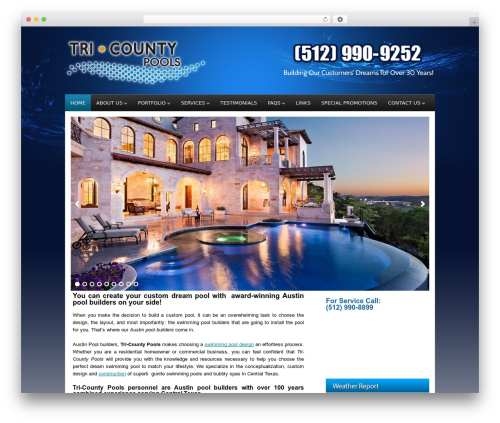 Markoni WordPress theme - tricountypoolsinc.com