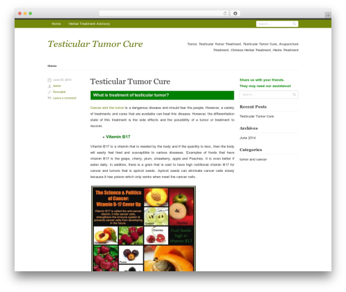 Rumput Hijau WordPress theme design - testicular-tumor-cure.herbal-treatment-advisory.com