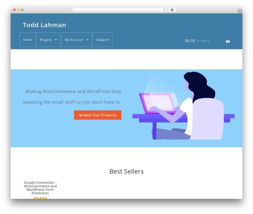 Storefront WordPress shop theme - toddlahman.com