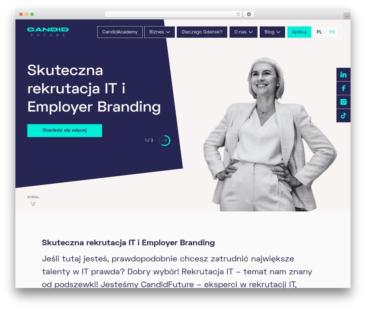 Web360 custom template WordPress theme - candidfuture.com