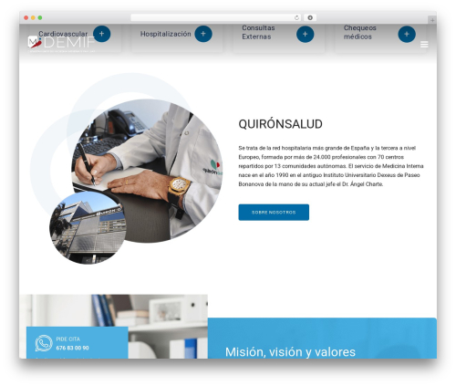 WP theme Cardioly - medicinainternadexeus.com