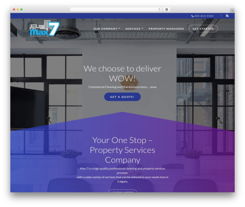 Arrow WordPress theme - max7cleaning.com