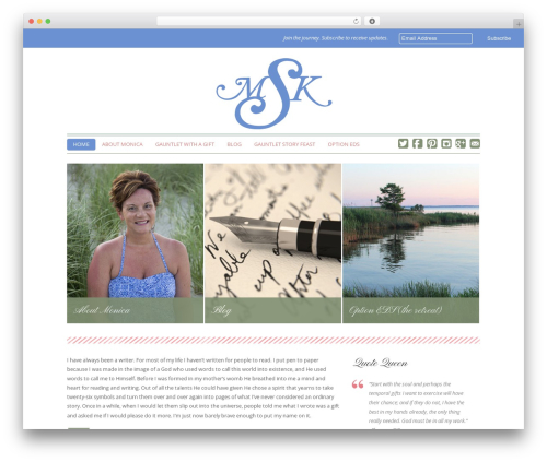 Chamomile WordPress theme - monicakayesnyder.com