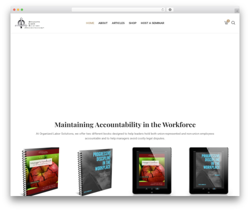 CiyaShop top WordPress theme - organizedlaborsolutions.com