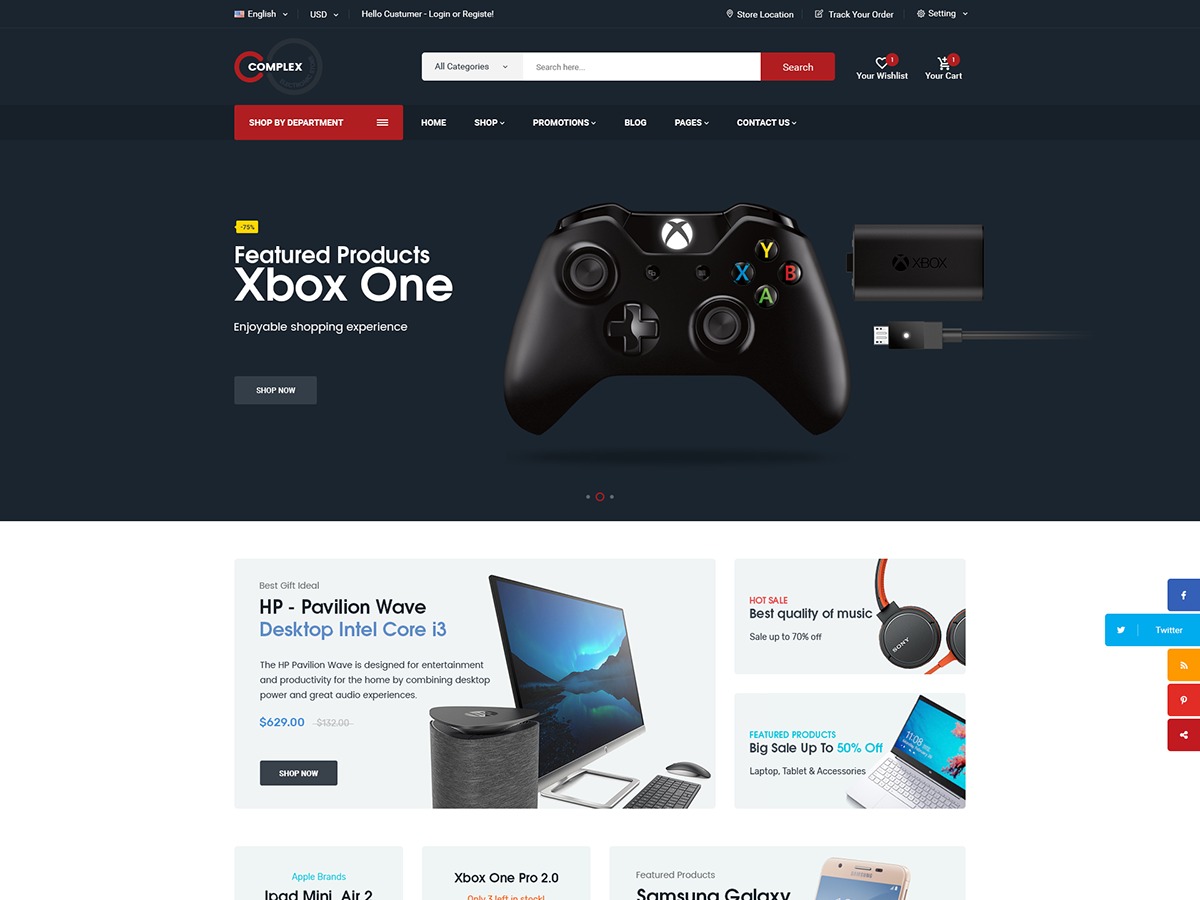 Complex theme WordPress by Lion-Themes