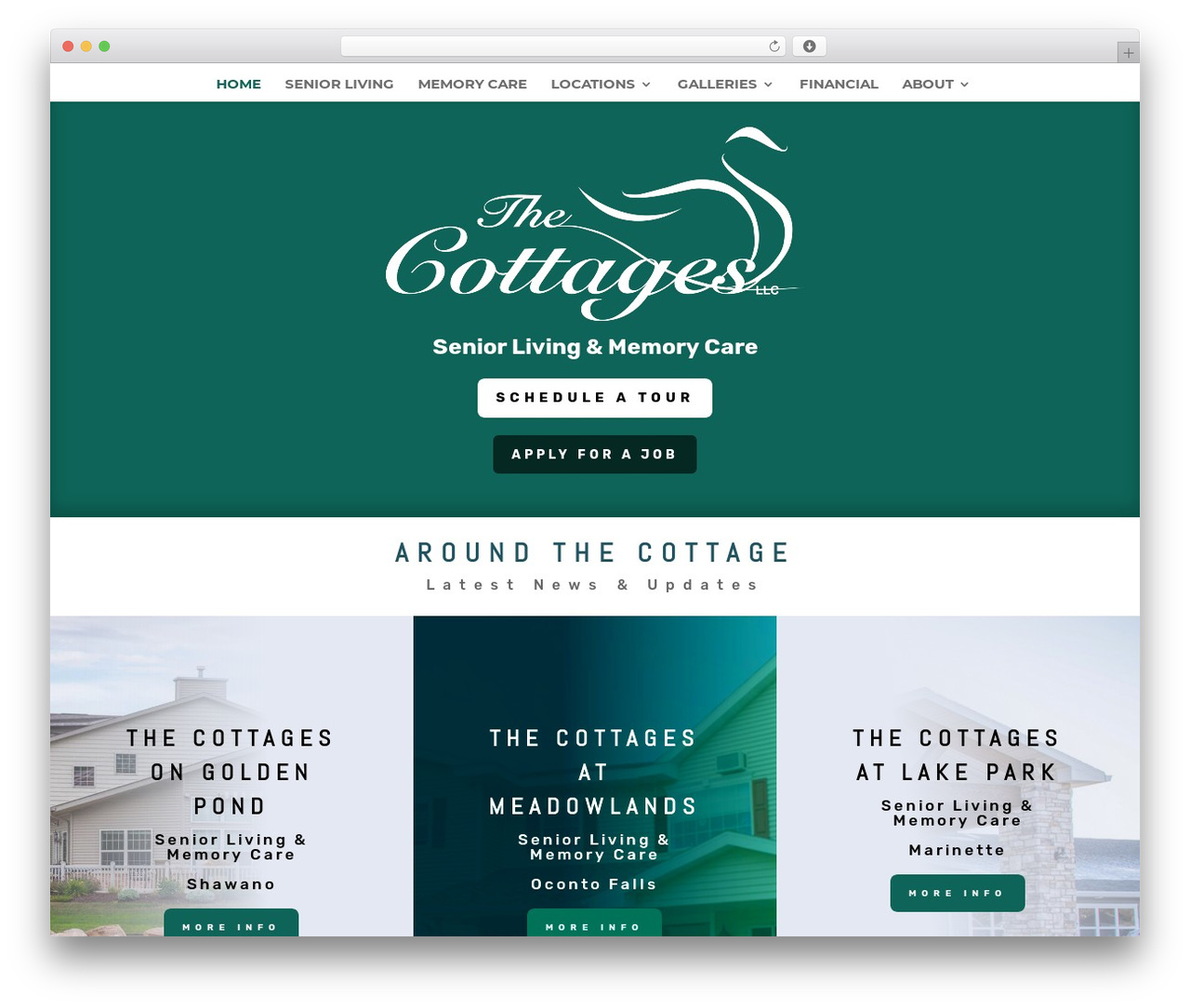 Divi WordPress theme - thecottagescare.com