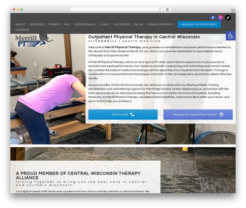 Generic WordPress theme - merrillpt.com