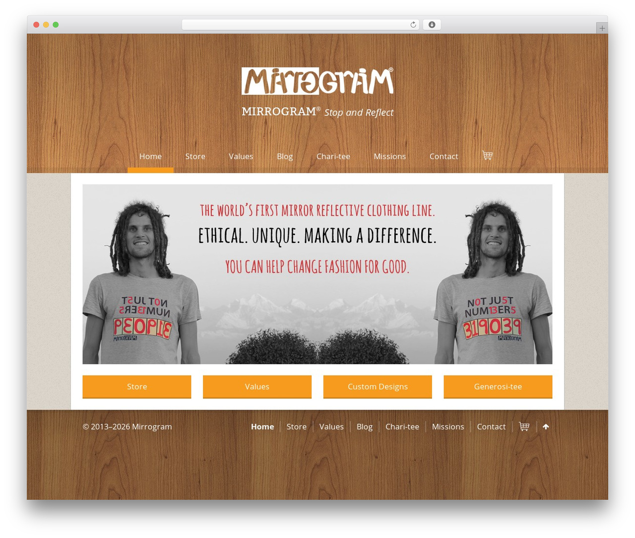 Mirrogram WordPress page theme - mirrogram.org