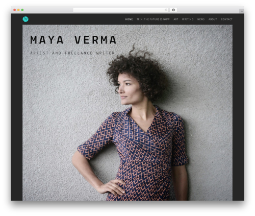 Pond WordPress theme - mayaverma.com