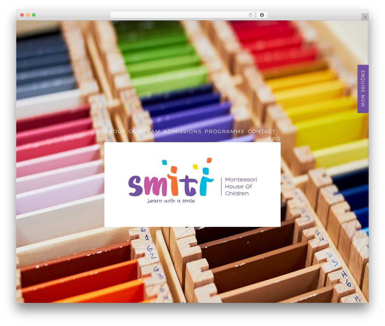 smiti WordPress theme - smitimontessori.com
