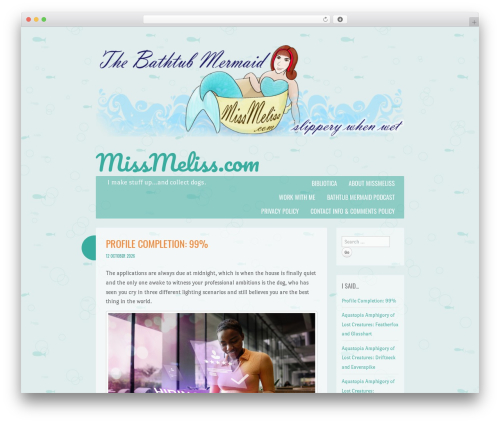 Something Fishy best WordPress theme - missmeliss.com