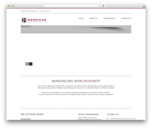 Theme WordPress Reactive - merriganconstruction.com