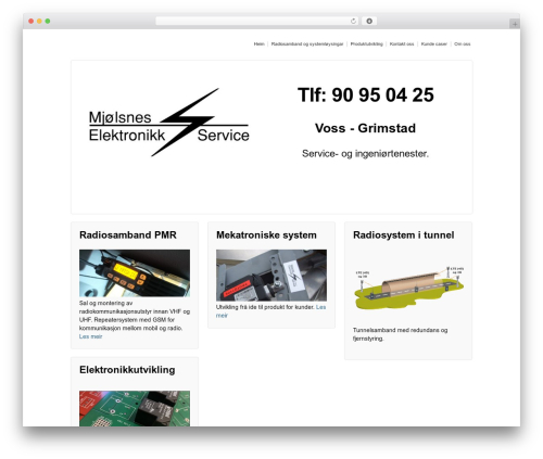 WordPress theme Responsive Pro - me-service.no