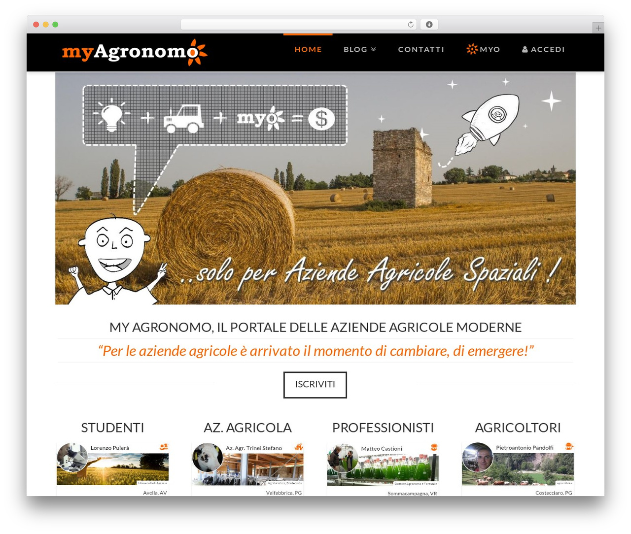 WordPress theme X - myagronomo.it