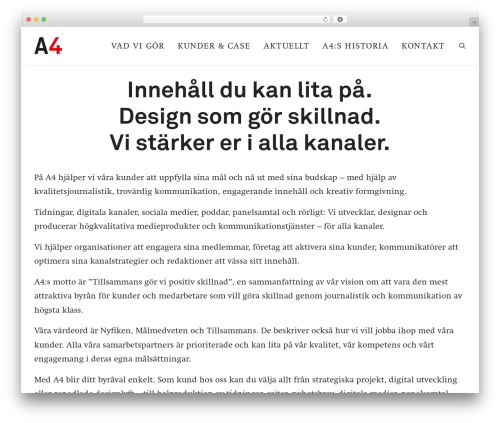 Uncode privacy WordPress plugin - a4.se