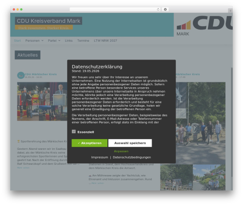 DSGVO All in one for WP (dsgvo-all-in-one-for-wp) free WordPress plugin - cdu-mk.de