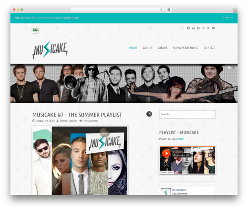 Musicpro WordPress theme design - musicake.net