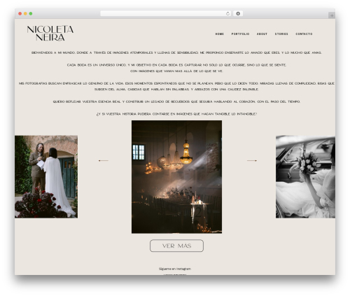 Nessa premium WordPress theme - nicoletaneira.com