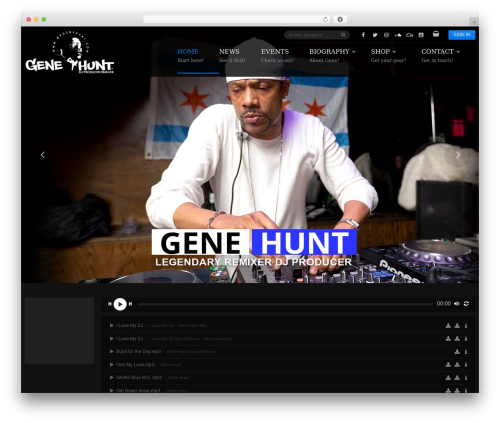 Remix WordPress theme - mrgenehunt.com