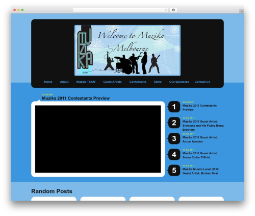 Selecta WordPress theme - muzikamelbourne.com