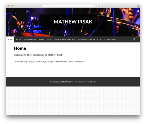 Simone WordPress theme - mathewirsak.com Simone WordPress theme - mathewirsak.com