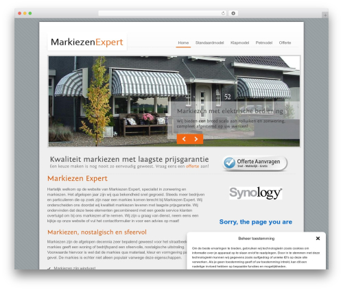 Theme WordPress Megacorp - markiezen-expert.nl