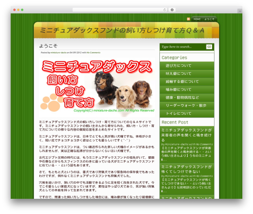 Theme WordPress Dojuniko - miniature-dachs.com