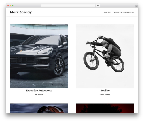 Uncode WordPress portfolio theme - marksoliday.com
