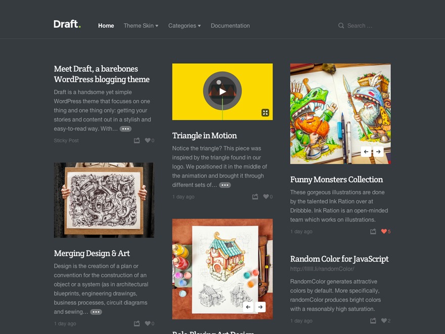 WordPress theme Draft WordPress theme Draft