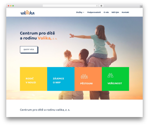WordPress theme Divi - valika.cz