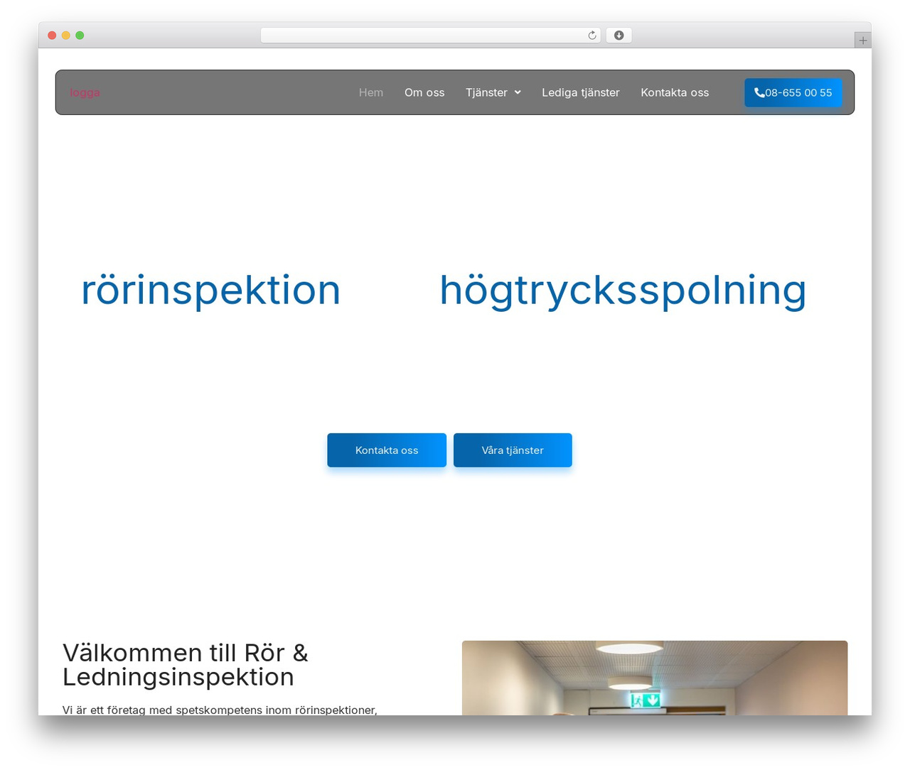 WordPress theme Hello Elementor - ledningsinspektion.se