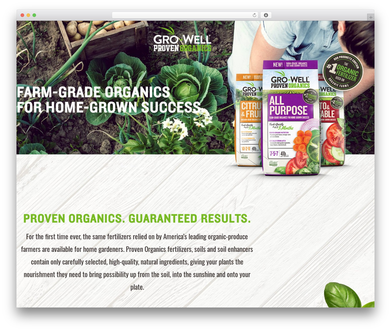 WordPress theme HTML5 Blank - provenorganics.com