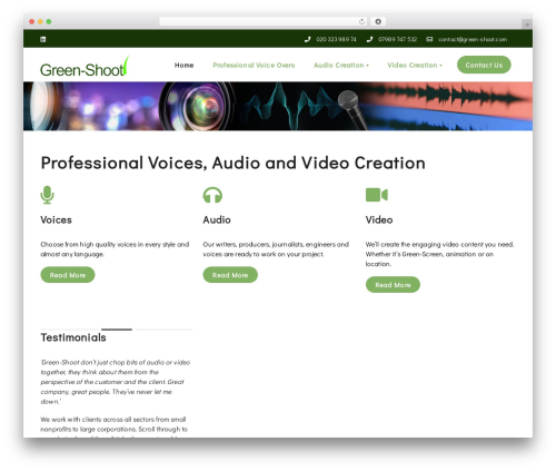 WordPress theme WT1 - green-shoot.com