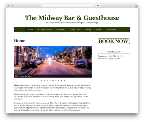 Basic WordPress restaurant theme - midwayguesthouse.com