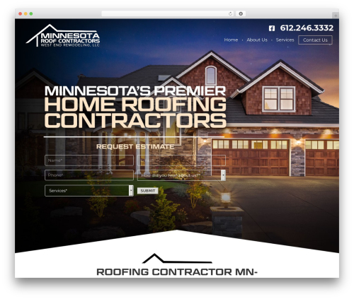 Builder theme WordPress - minnesotaroofcontractors.com