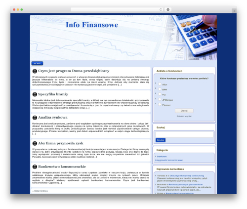 Financial Theme theme WordPress - maxam-europe.pl