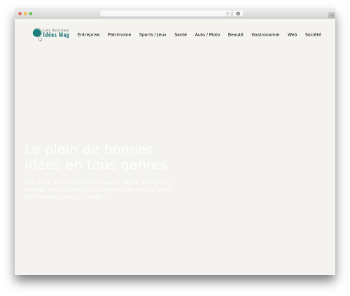 generic-site theme WordPress - lesbonnesideesmag.com