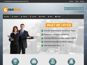 Grandon Multi-Purpose WordPress Theme WordPress theme by Decneo