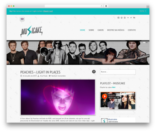Musicpro WordPress theme - musicake.com.br