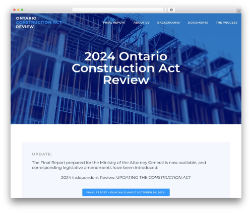 OCAR WordPress theme - ontarioconstructionactreview.ca
