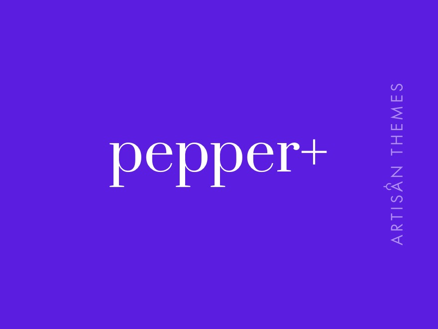 Pepper+ WordPress theme
