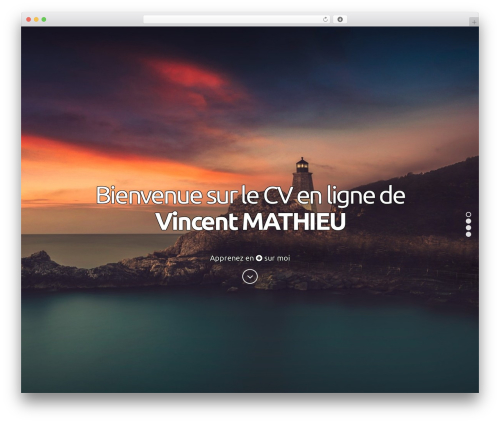 Personal WordPress theme - mathieu-vincent.net