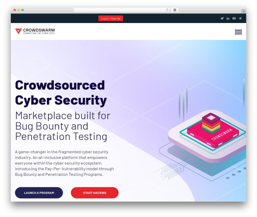 WordPress theme Cryption - crowdswarm.io