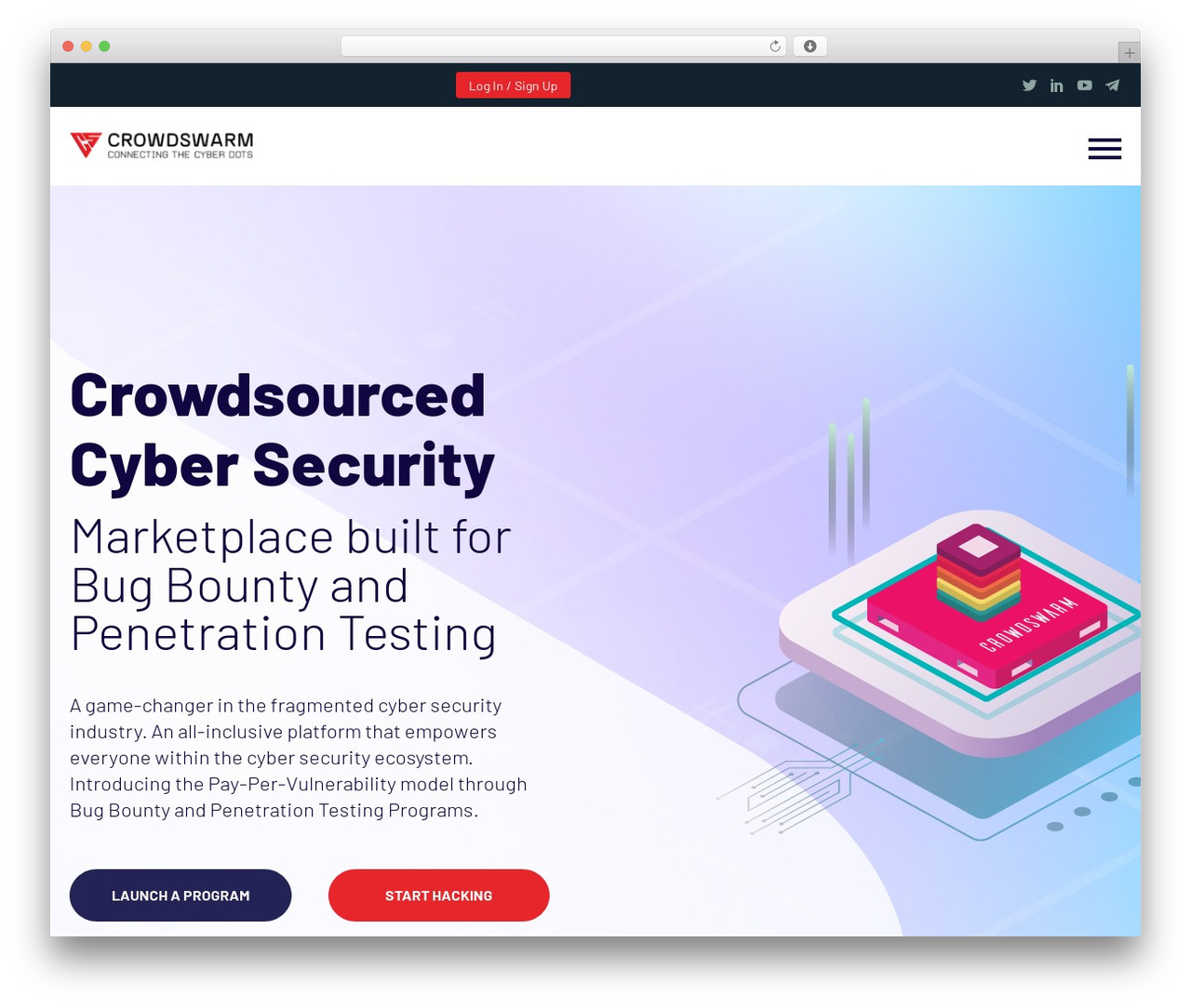 WordPress theme Cryption - crowdswarm.io