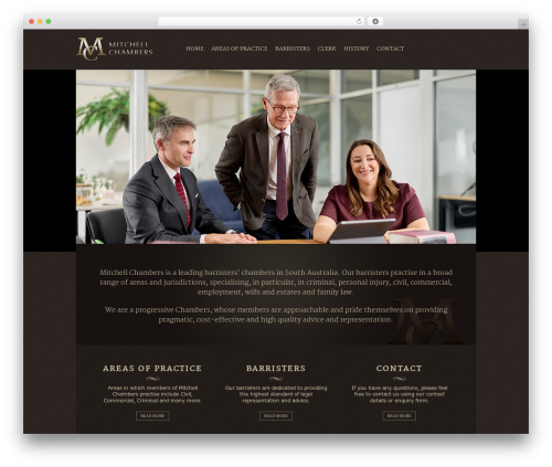 WordPress theme Mitchell Chambers - mitchellchambers.com.au