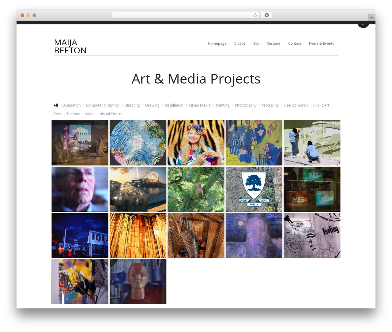 WordPress theme Aware - maijabeeton.com