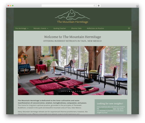 WordPress theme Canvas - mountainhermitage.org