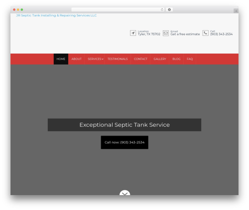 WordPress theme Divi - septicsystemtylertx.com