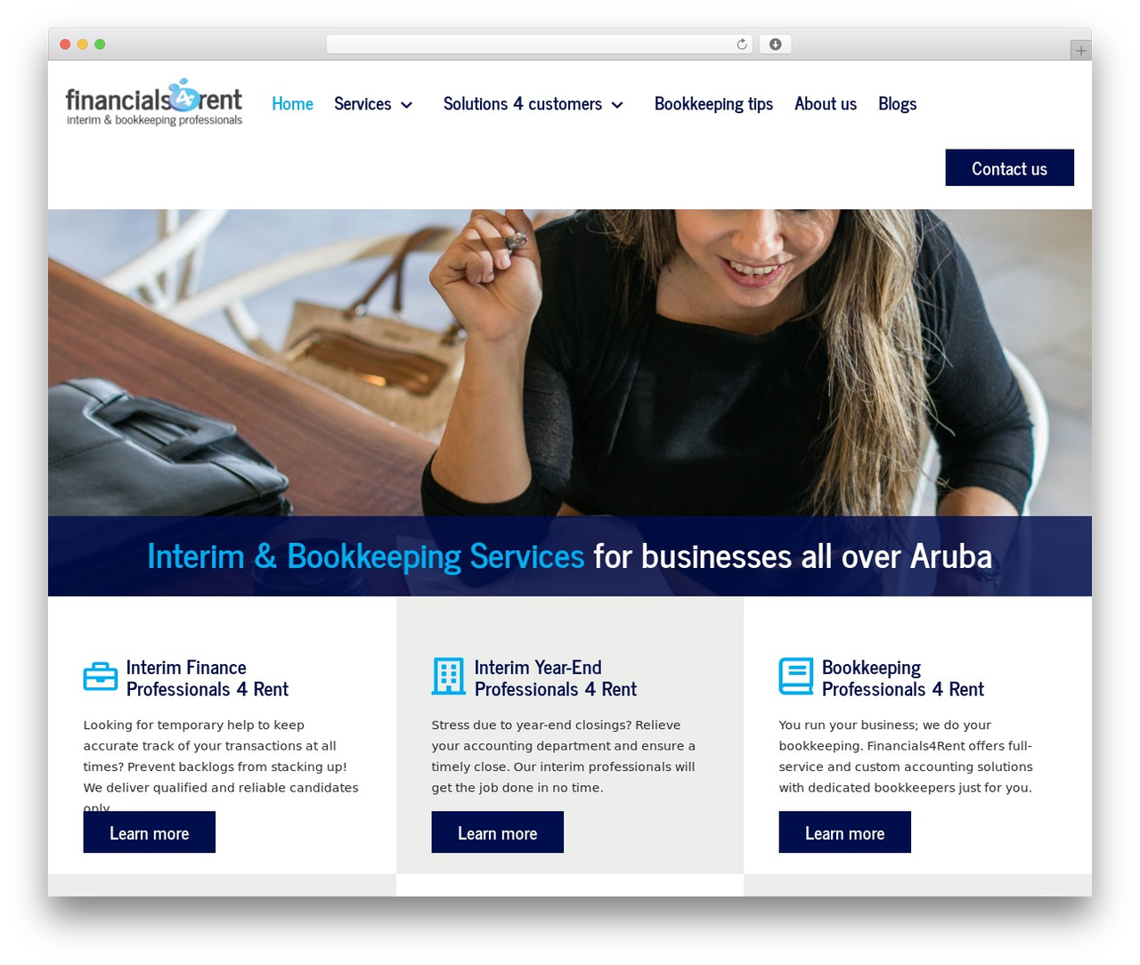 WordPress theme Fuze framework - financials4rent.com