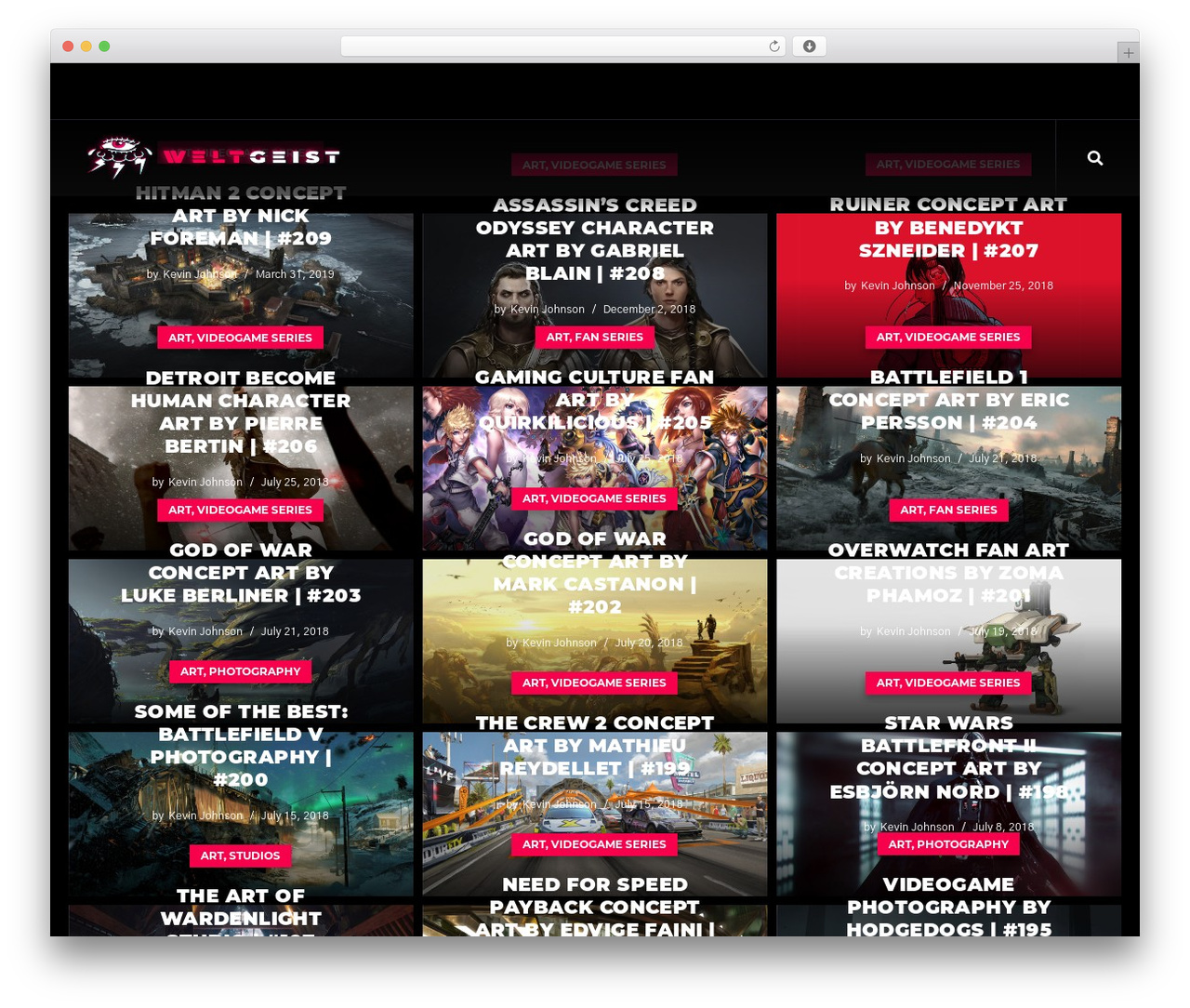 WordPress theme Weltgeist - escapethelevel.com